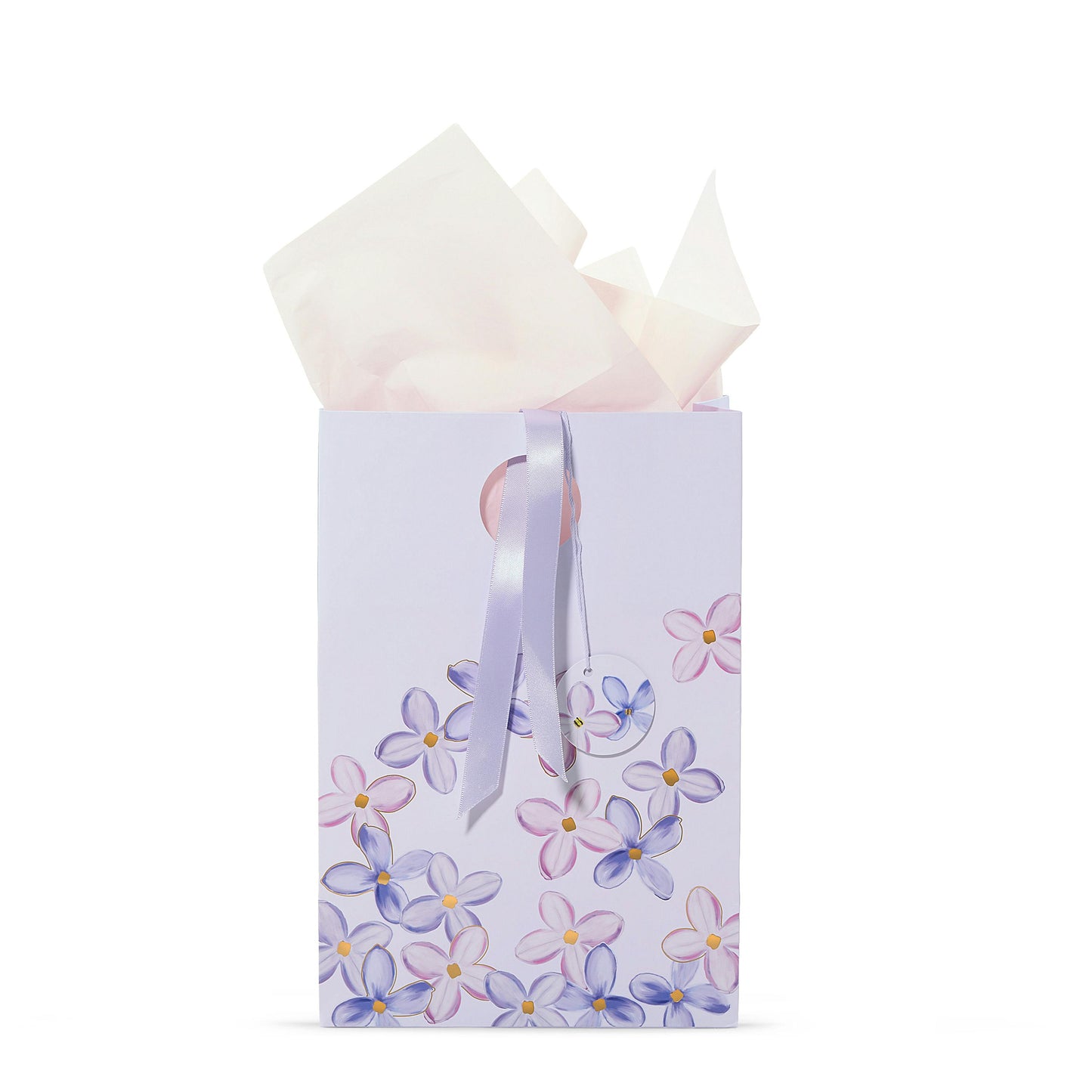 Purple Lilac Floral Gift Bag 2G0M