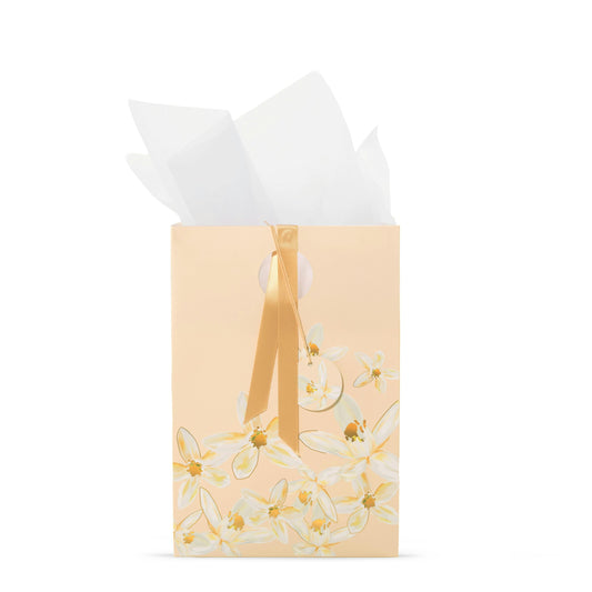Peach Jasmine Floral Gift Bag 4JKK
